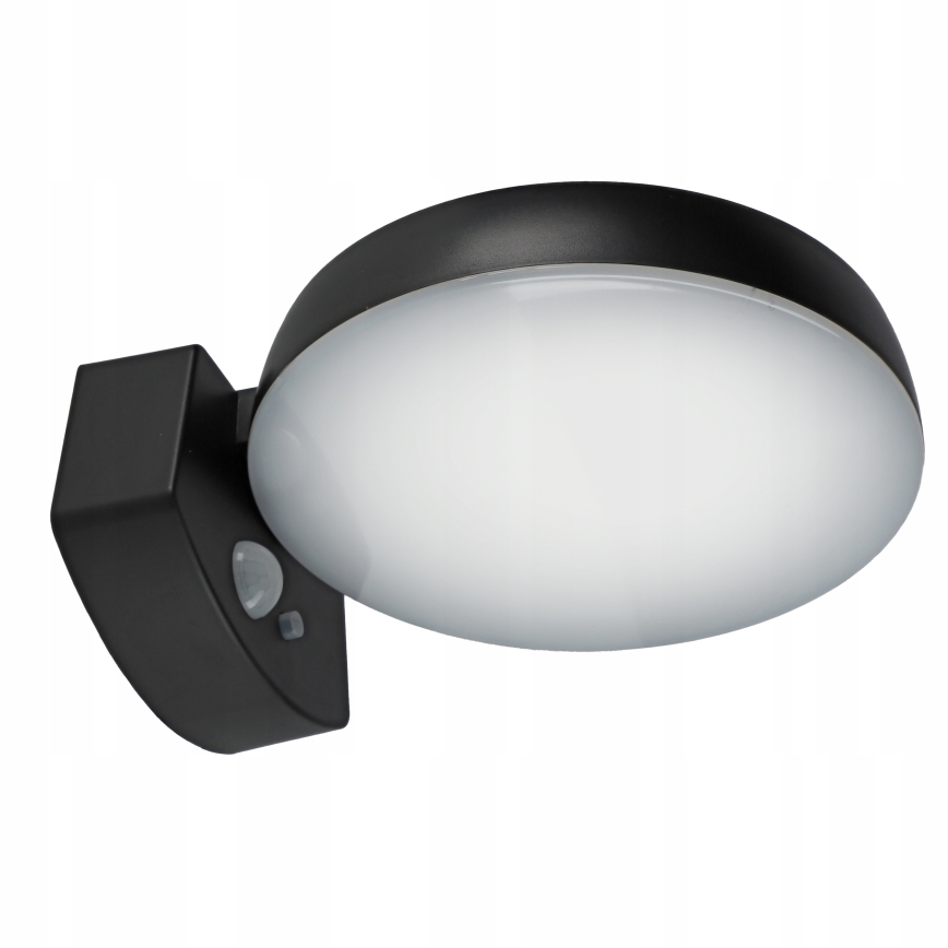 Applique murale solaire LED à intensité réglable avec capteur LED/3W/3,7V 1800 mAh IP54 noire