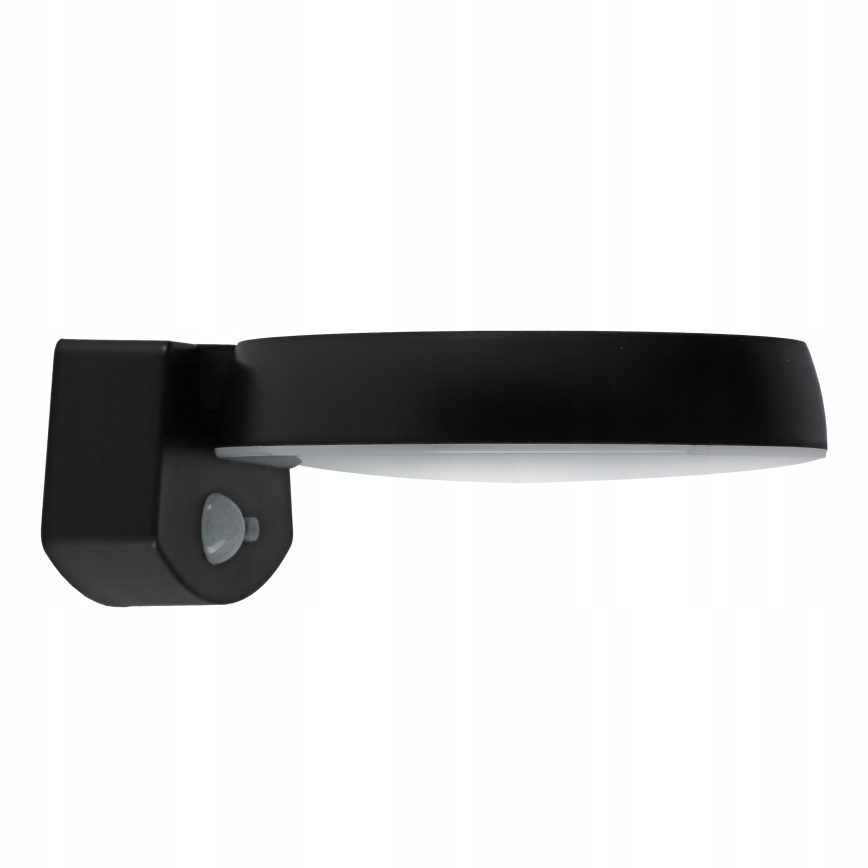 Applique murale solaire LED à intensité réglable avec capteur LED/3W/3,7V 1800 mAh IP54 noire