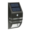 Applique murale solaire LED avec un capteur LED/3,7V IP44 noire