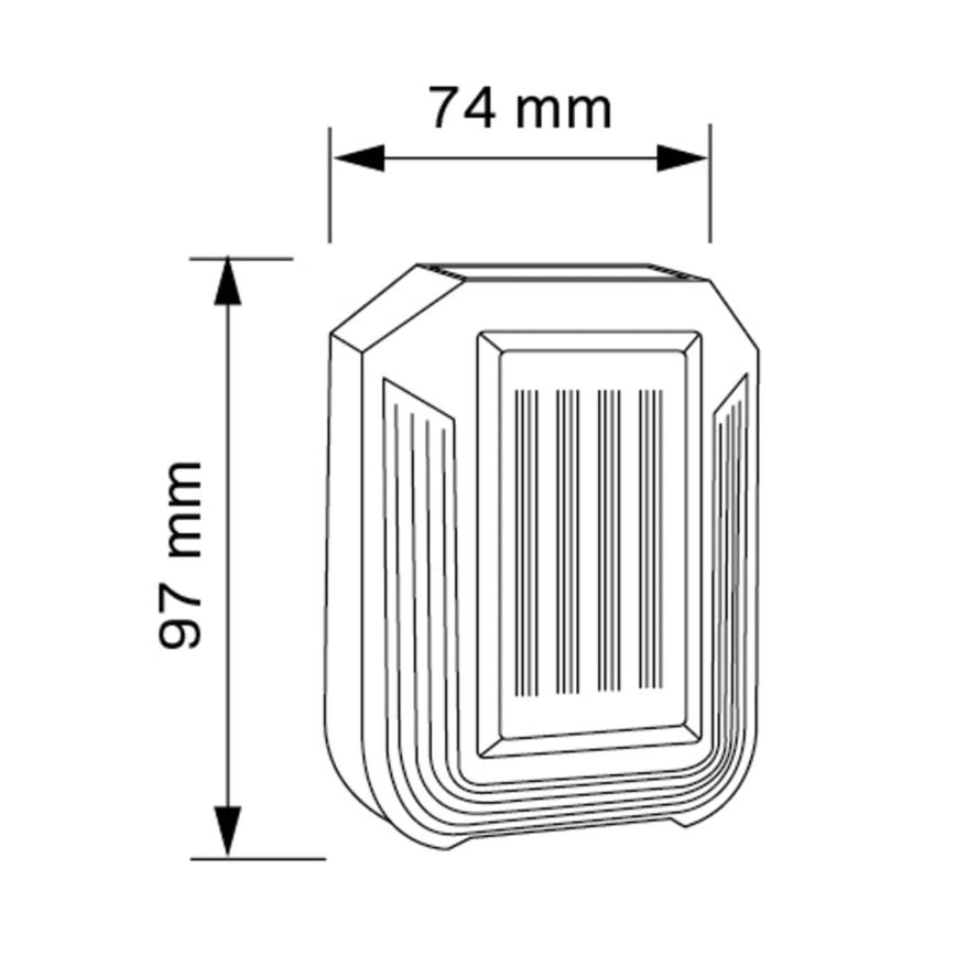 Applique murale solaire LUCE LED/1,2V 400 mAh IP44