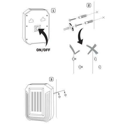 Applique murale solaire LUCE LED/1,2V 400 mAh IP44