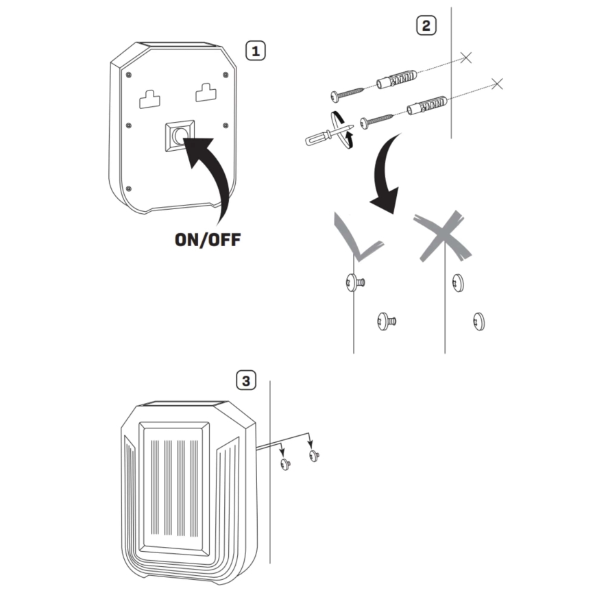 Applique murale solaire LUCE LED/1,2V 400 mAh IP44