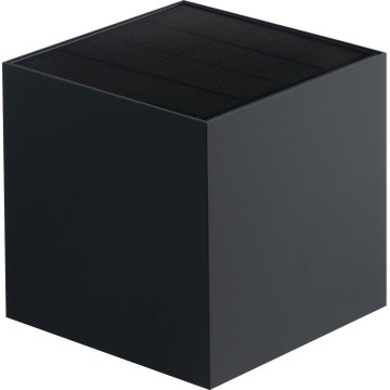 Applique murale solaire REKA LED avec capteur, 6W/3,7V, 1800 mAh, 3000/4000/6500K, IP65, noire