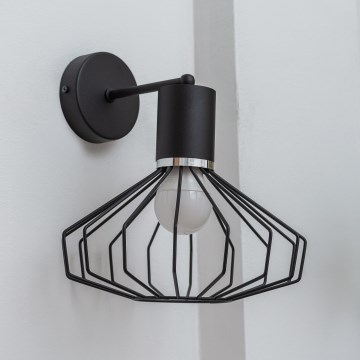 Applique murale SOLANO 1xE27/15W/230V noir/chrome brillant