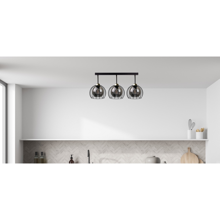 Applique murale SOLO BLACK 2xE27/60W/230V noir/doré