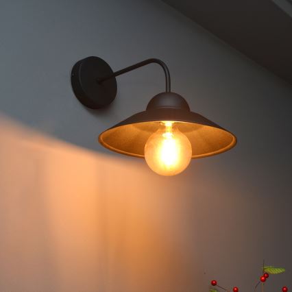 Applique murale SORAPIS 1xE27/15W/230V noir
