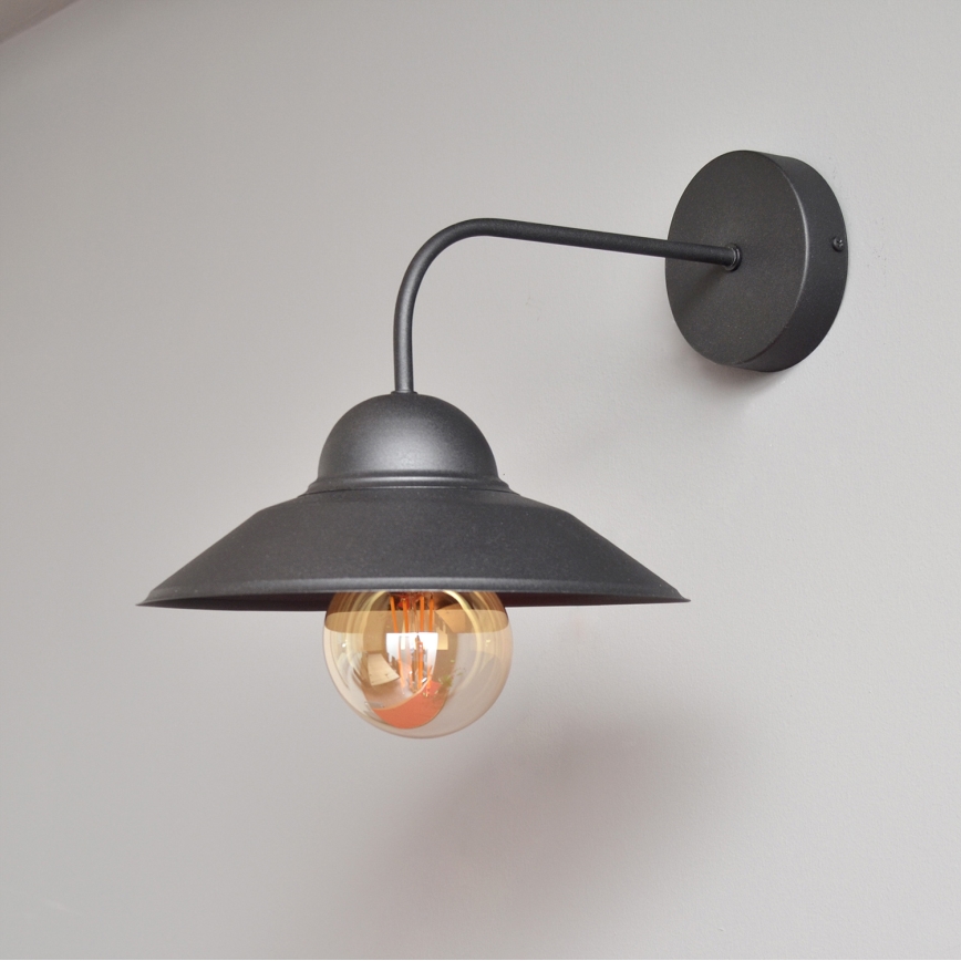 Applique murale SORAPIS 1xE27/15W/230V noir