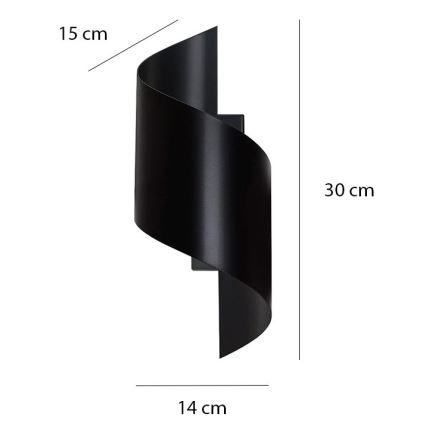 Applique murale SPINER 1xG9/8W/230V noir