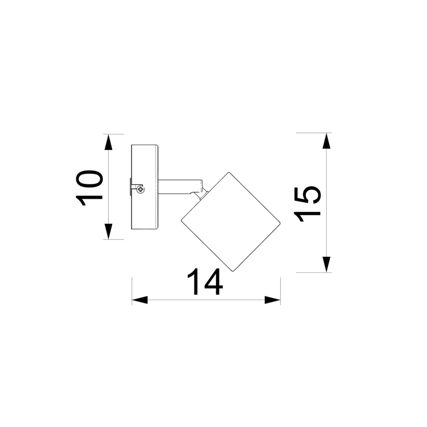 Applique murale spot DEMIA 1x GU10/8W/230V beige