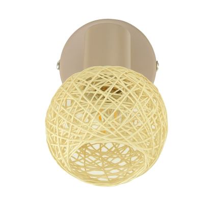 Applique murale spot DEX 1xE14/10W/230V beige/crème