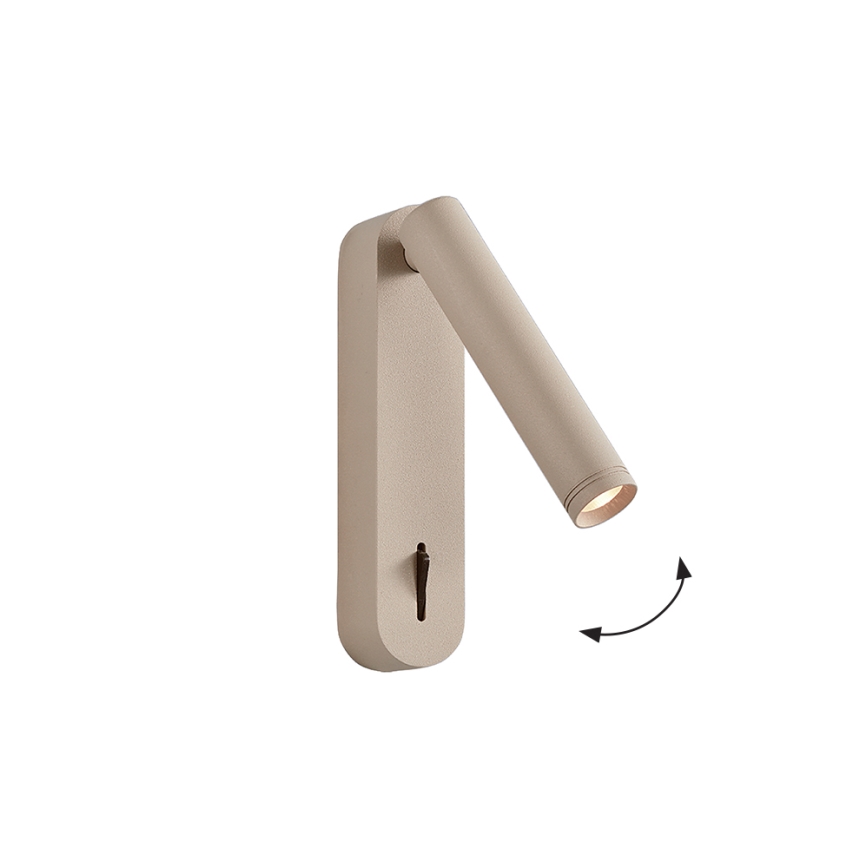 Applique murale spot LED ABRIEL 6W/230V beige