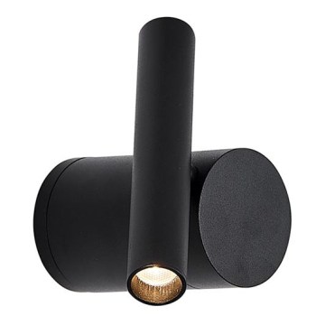 Applique murale spot LED dimmable PLANET, 4 W, 230 V, noir