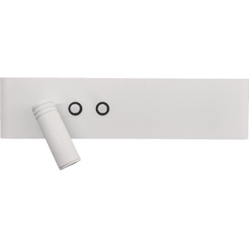 Applique murale spot LED RESORT LED/10W/230V + LED/3W, blanc, gauche