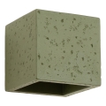 Applique murale spot QUAD 1xG9/8W/230V béton/vert