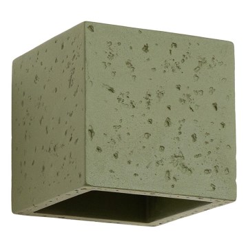 Applique murale spot QUAD 1xG9/8W/230V béton/vert