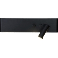 Applique murale spot RESORT LED/10W/230V + LED/3W, noire, côté droit