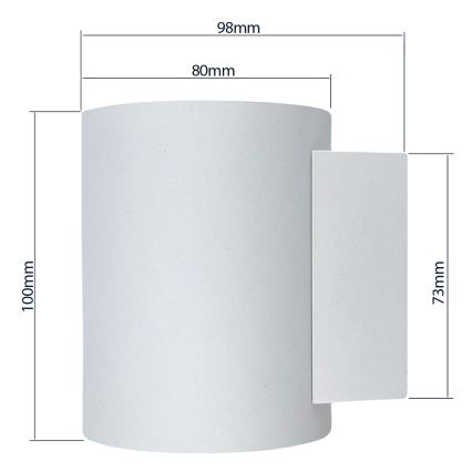 Applique murale SQUALLA TUBA 1xG9/50W/230V blanc/doré