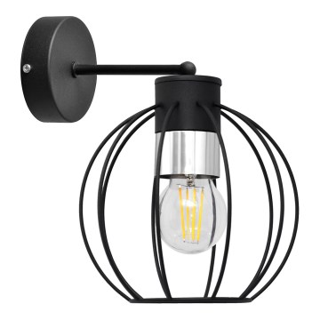 Applique murale STARLIGHT 1xE27/15W/230V noir/argent