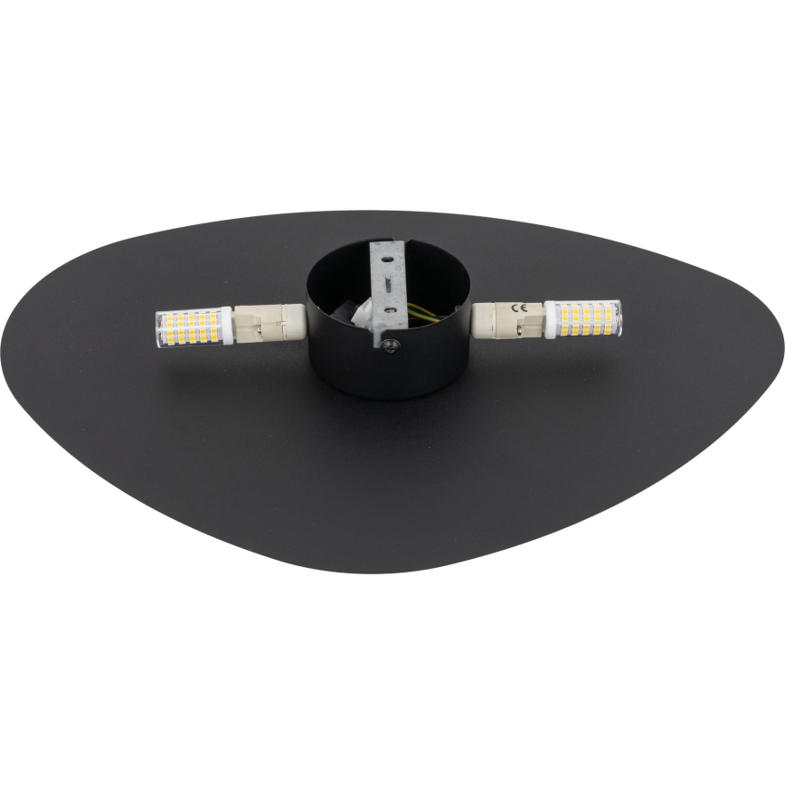 Applique murale STONE 2xG9/8W/230V 30x39 cm noir