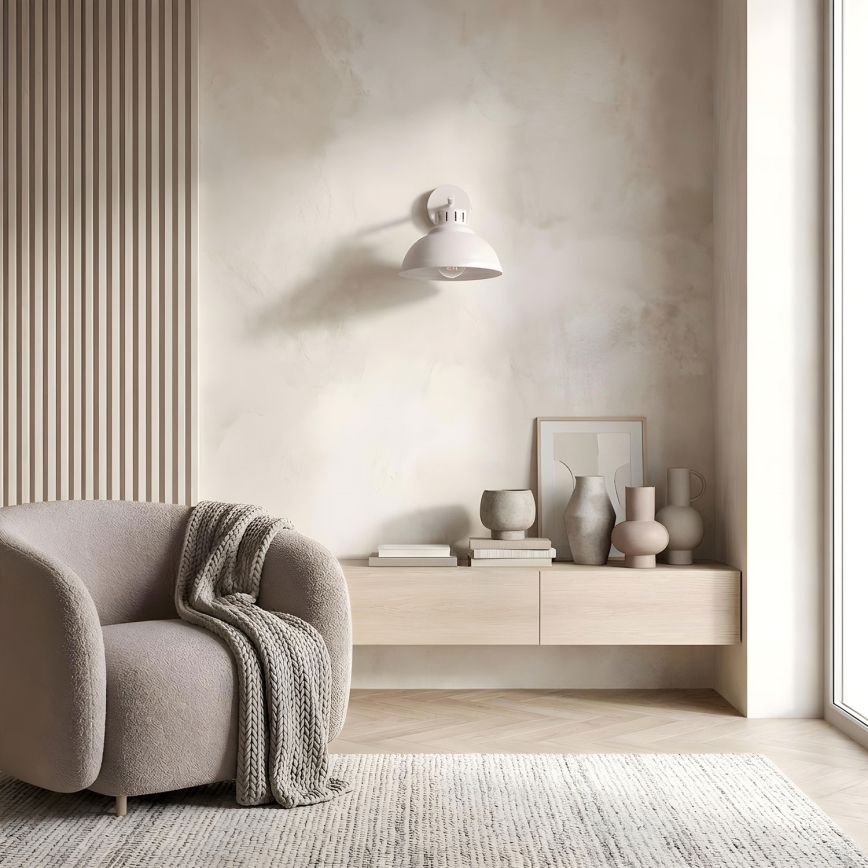 Applique murale SVEN 1xE27/15W/230V crème