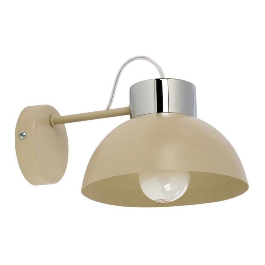 Applique murale TEDI 1xE27/60W/230V beige/chrome brillant