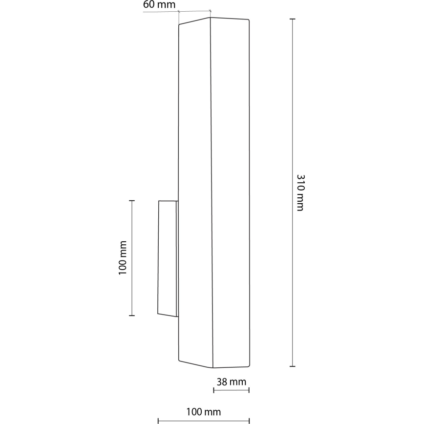 Applique murale TEO LED/3W/230V 3000K noyer