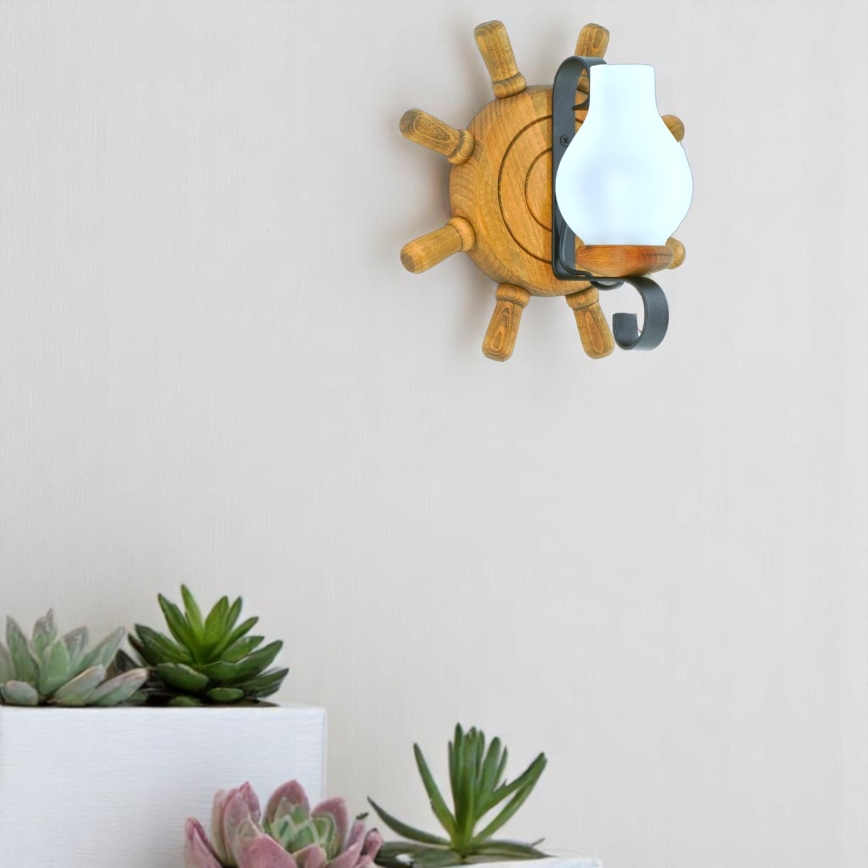 Applique murale TIMONA 1xE14/40W/230V hêtre - FSC certifié