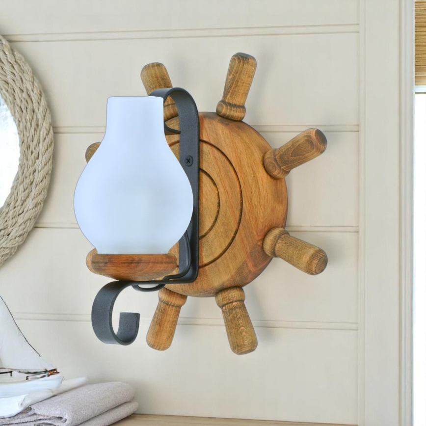 Applique murale TIMONA 1xE14/40W/230V hêtre - FSC certifié