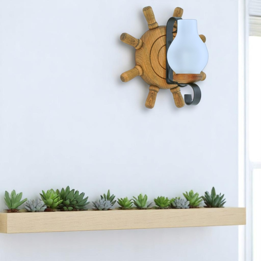 Applique murale TIMONA 1xE14/40W/230V hêtre - FSC certifié