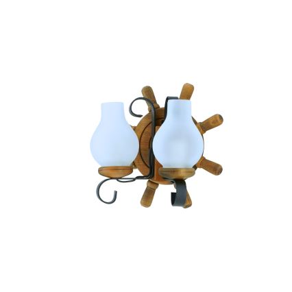 Applique murale TIMONA 2xE14/40W/230V hêtre - FSC certifié