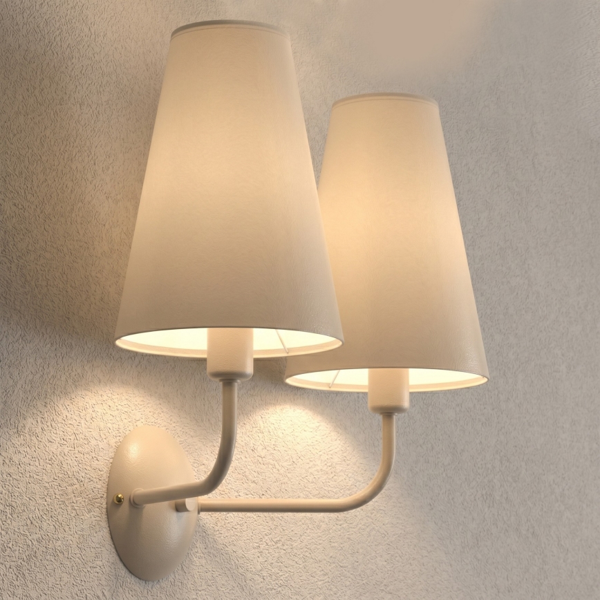Applique murale TORTOLA 2xE14/15W/230V beige