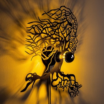 Applique murale TREE WOMAN 1xE27/40W/230V noire