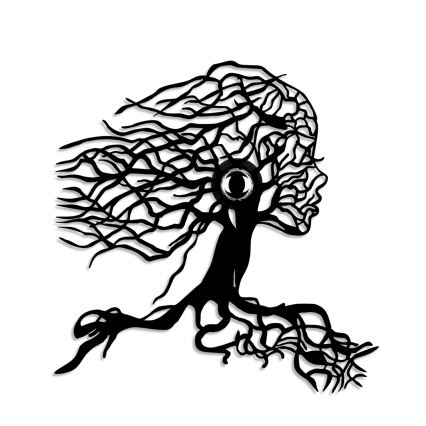 Applique murale TREE WOMAN 1xE27/40W/230V noire