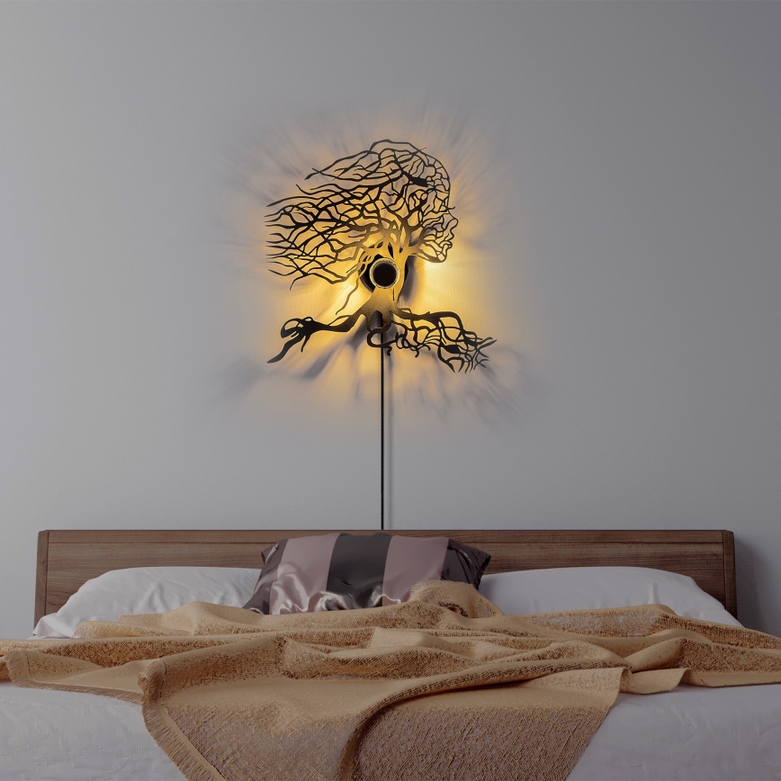 Applique murale TREE WOMAN 1xE27/40W/230V noire