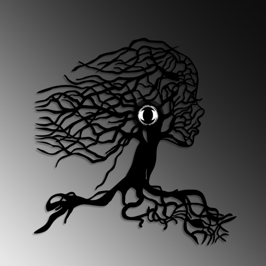 Applique murale TREE WOMAN 1xE27/40W/230V noire