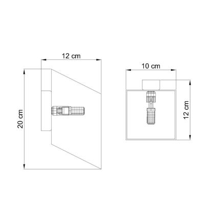 Applique murale TUNNEL 1xG9/40W/230V