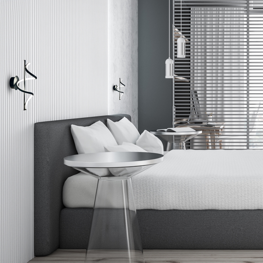 Applique murale TWIST LED/12W/230V noir