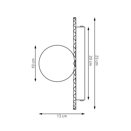 Applique murale UMBRA 1xG9/8W/230V rouge
