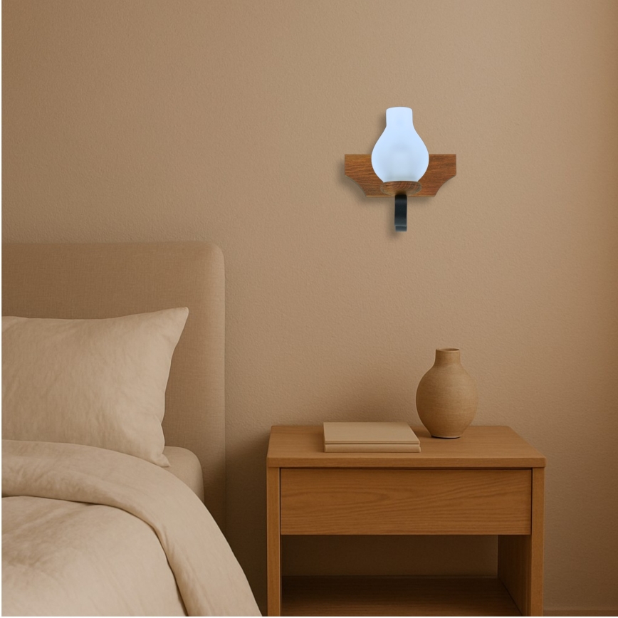 Applique murale VELA 1xE14/40W/230V hêtre - FSC certifié