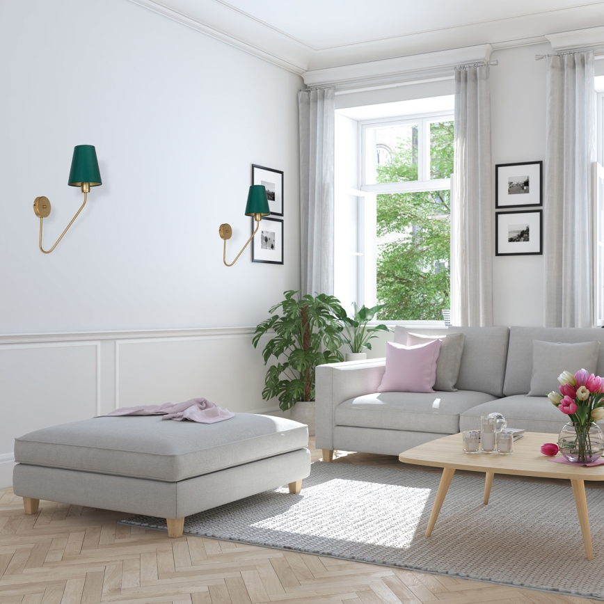 Applique murale VICTORIA 1xE27/60W/230V vert
