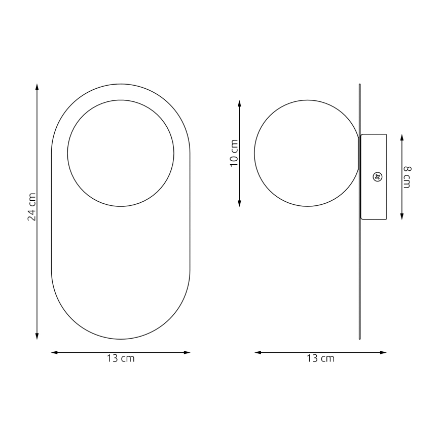 Applique murale VIVA 1xG9/8W/230V blanche