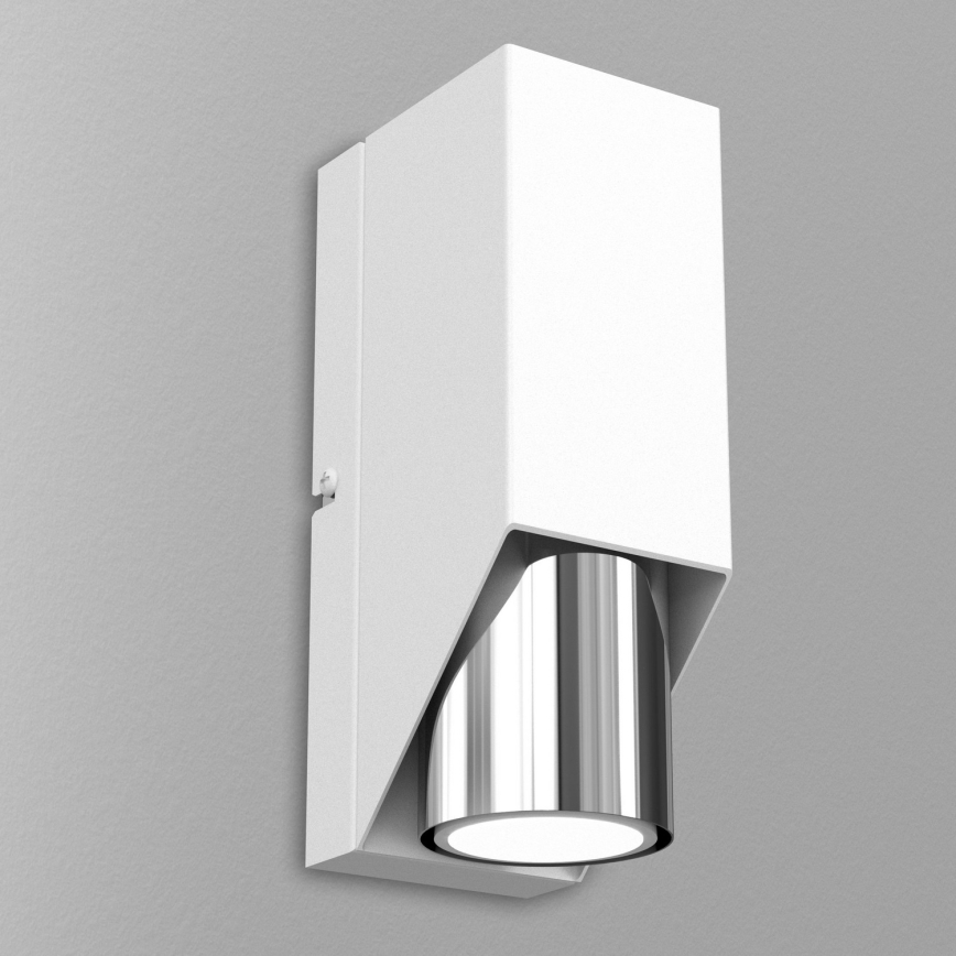Applique murale WALL 1xGU10/8W/230V blanc/chrome brillant