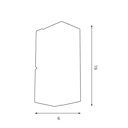 Applique murale WALL 1xGU10/8W/230V blanc