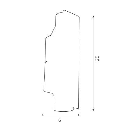 Applique murale WALL 2xGU10/8W/230V blanc/cuivre