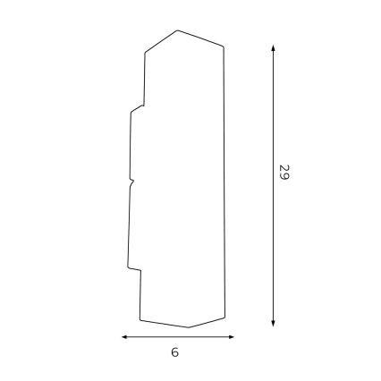 Applique murale WALL 2xGU10/8W/230V blanc