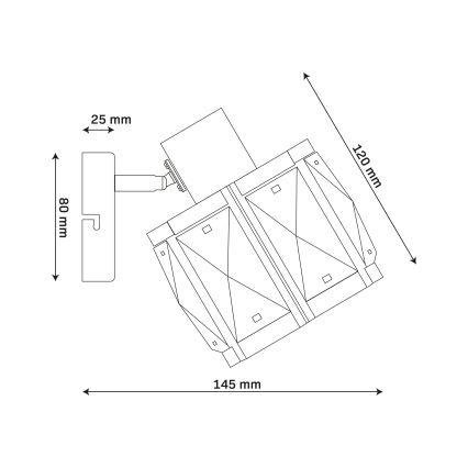 Applique murale ZAHARA 1xE27/10W/230V dorée