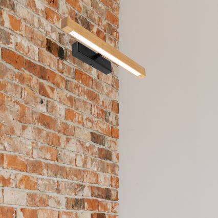 Applique pour tableau LED VERDE LED/5,5W/230V 3000K 46 cm chêne/noir