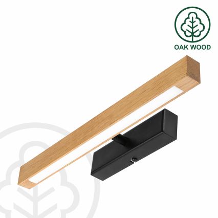 Applique pour tableau LED VERDE LED/5,5W/230V 3000K 46 cm chêne/noir