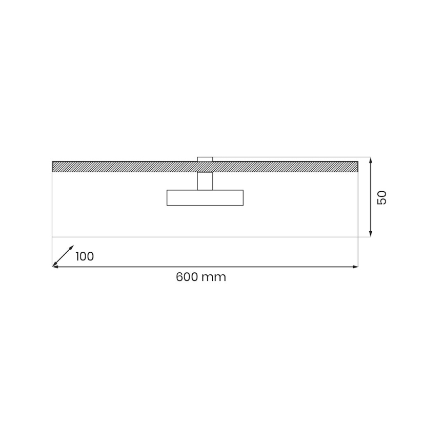 Applique pour tableau PRADO LED/11W/230V noir
