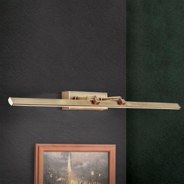 Applique pour tableau PUBLIO LED/15W/230V 75 cm doré/patine
